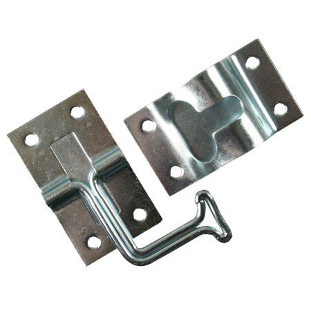 90 Degree T-Style Door Holder, Zinc