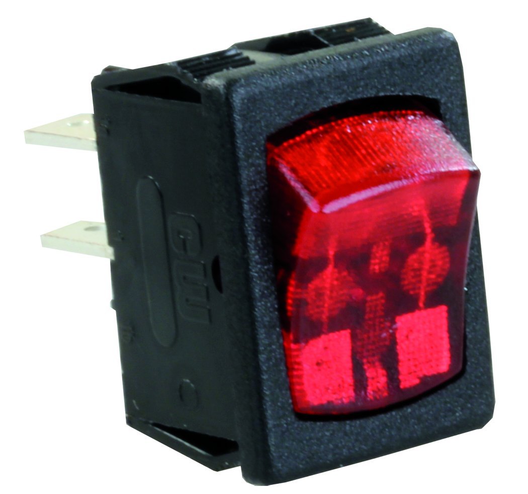 MINIILLUMINATED ON/OFF 12V SWITCH RED/BLACK