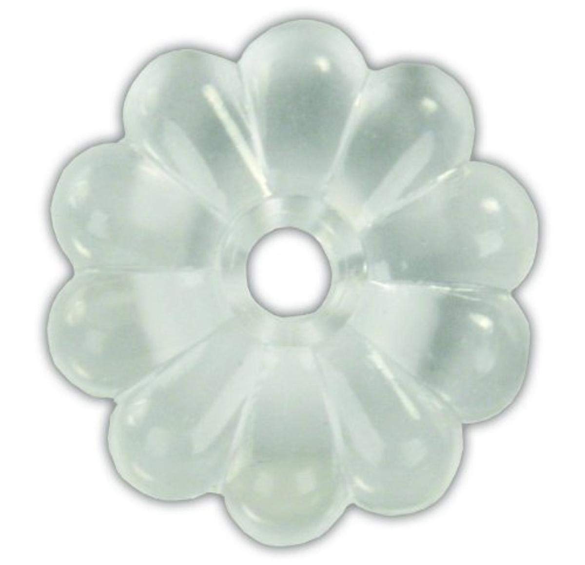 PLASTIC ROSETTES CLEAR