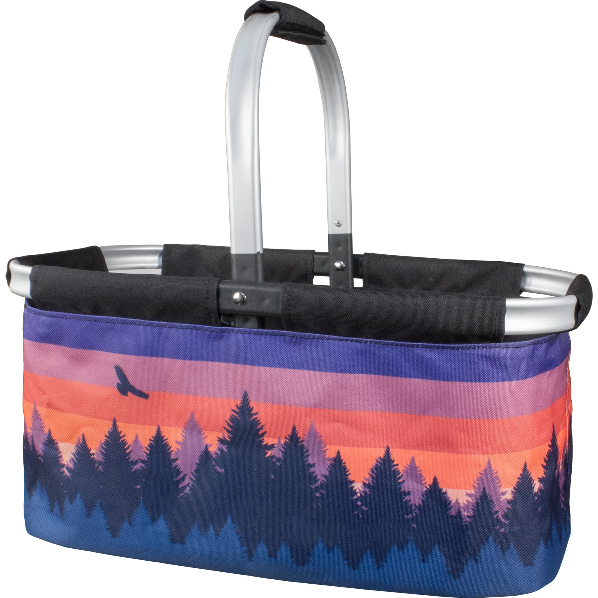 PICNIC FOLDING BASKET  SCENIC SUNSET