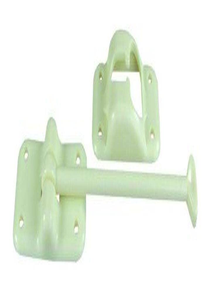 6IN TSTYLE DOOR HOLDER COLONIAL WHITE