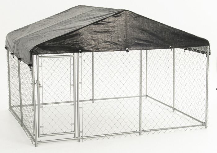 Weatherguard 8'W x 6.5'L Kennel Frame & Cover Set for 28mm kennel