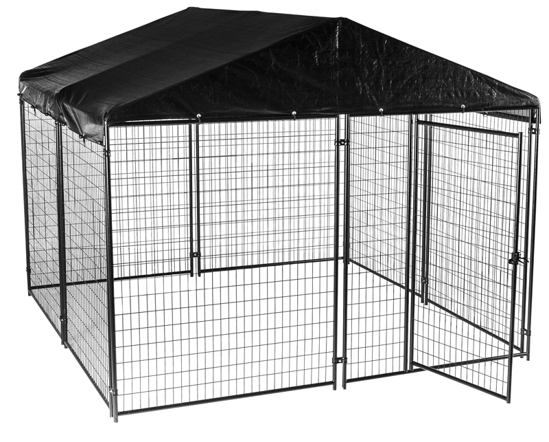Lucky Dog 6'H x 10'W x 10'L Modular Kennel with Cover and Frame