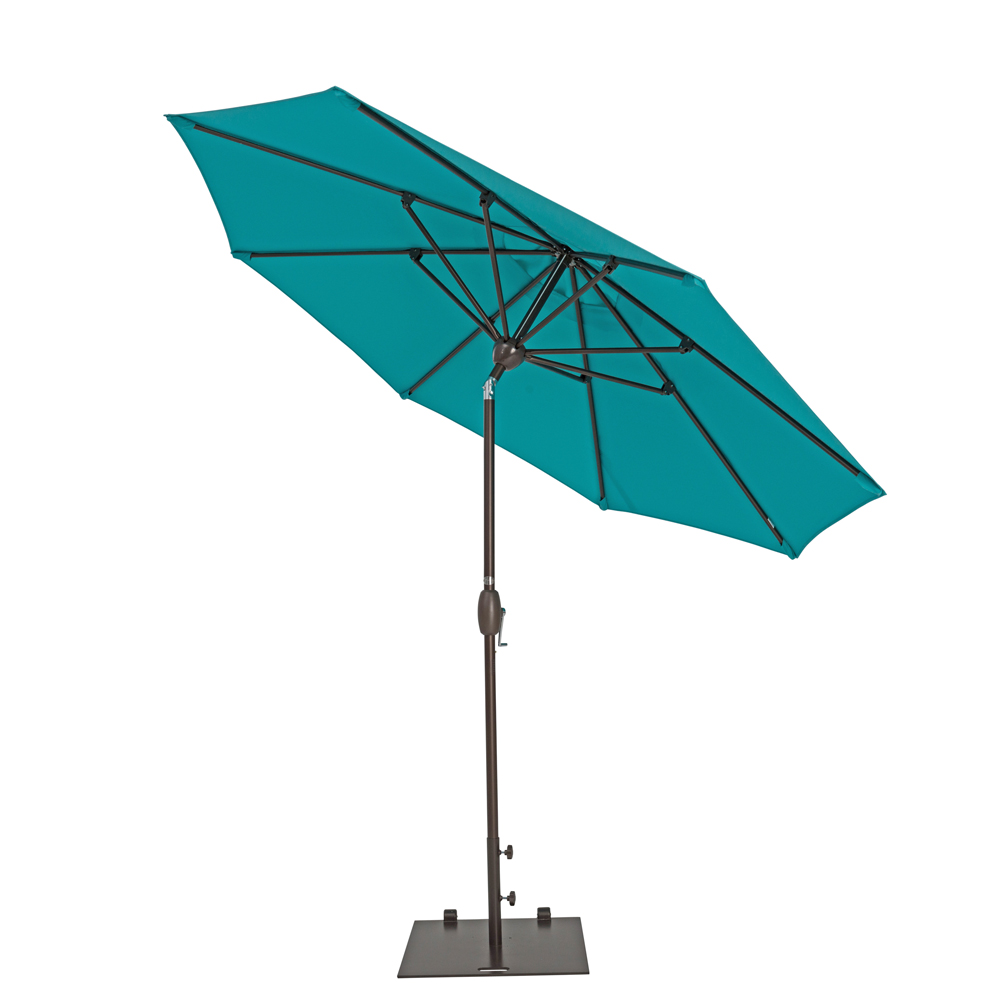 TrueShade Plus 9' Market Umbrella with Push Button Tilt Aruba