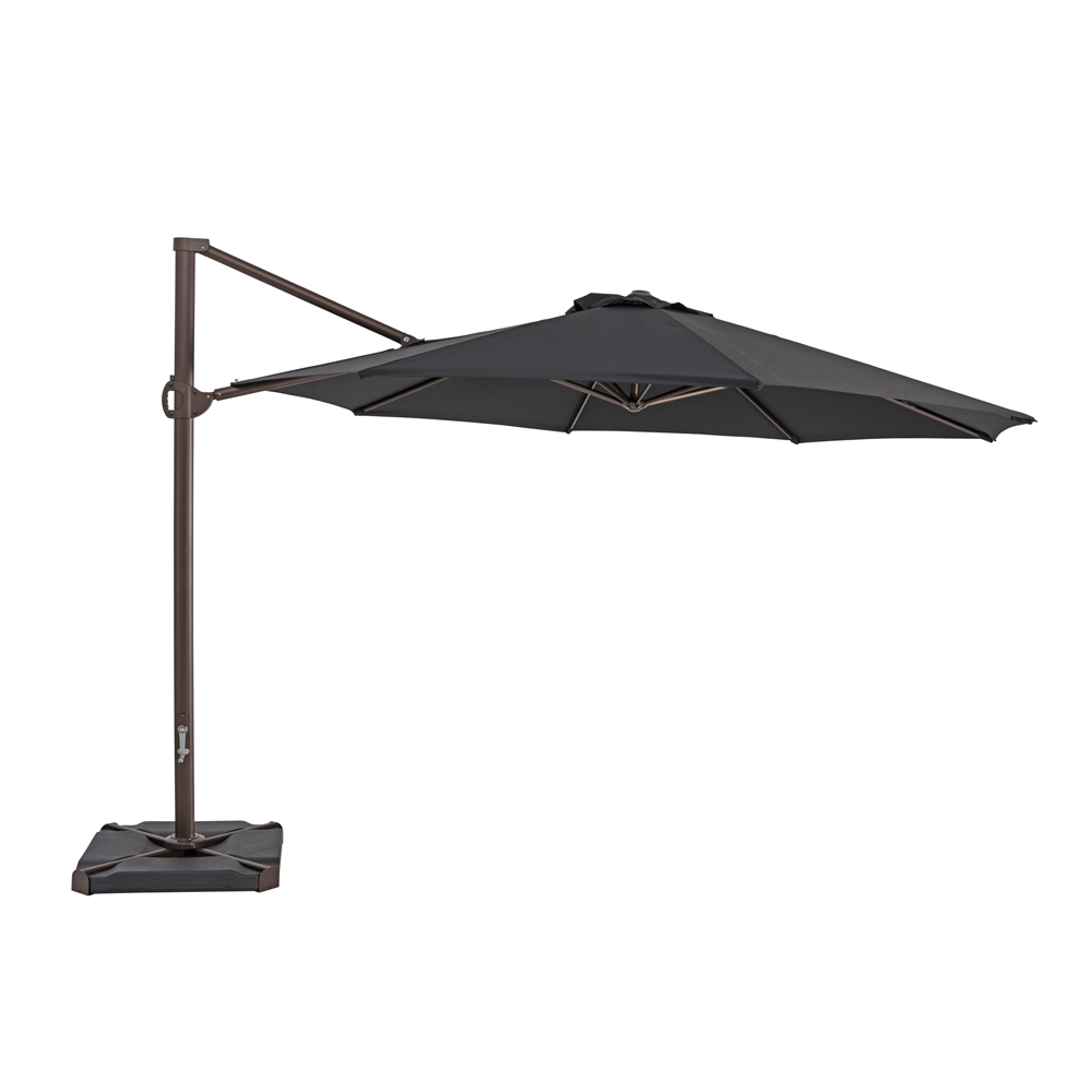 TrueShade Plus 11.5' Cantilever Round Umbrella Black