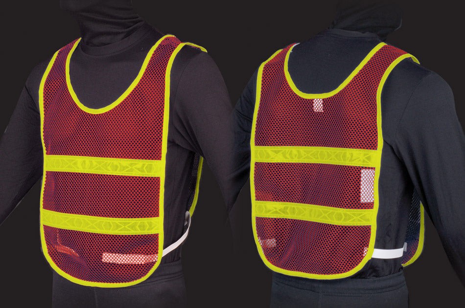 Reflective Standard Safety Vest - L Red/Lime