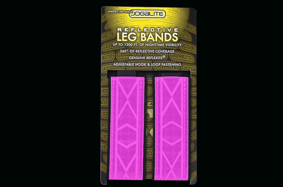 Reflective Universal Arm/Leg Band - Pair Pink