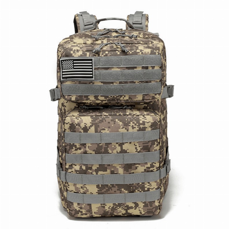 Tactical Military 45L Molle Rucksack Backpack - ACU