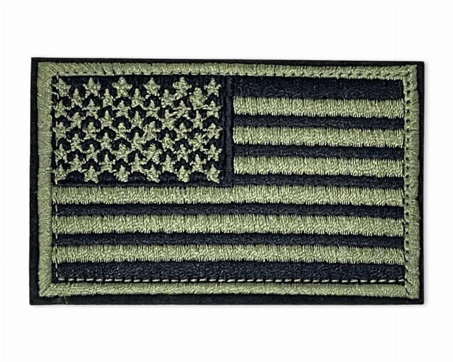 Tactical USA Flag Patch with Detachable Backing