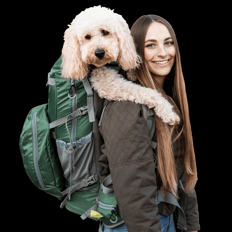 Kolossus | Big Dog Carrier & Backpacking Pack - XX-Large (26"-29" from collar to tail) Myrtle Green