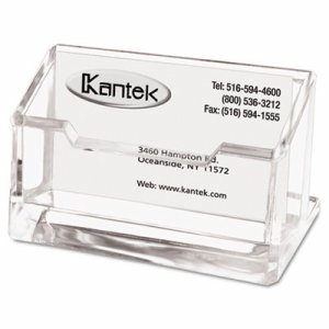 Acrylic Business Card Holder, Capacity 80 Cards, Clear