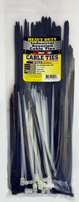 IND200 200Pk Asst Cable Ties