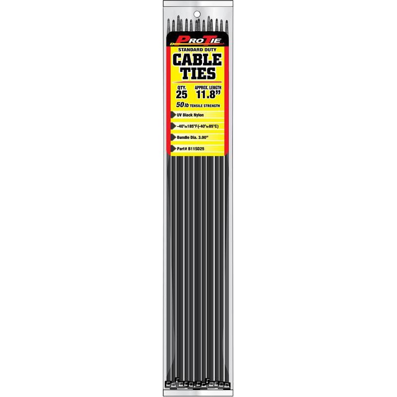 B11SD25 11 In. 25Pk Cable Ties