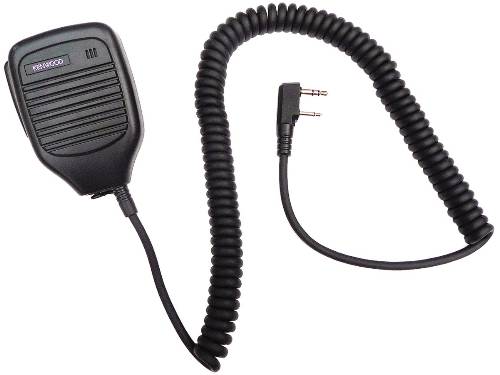 External Speaker Microphone For TK Series Two-Way Radios, Black