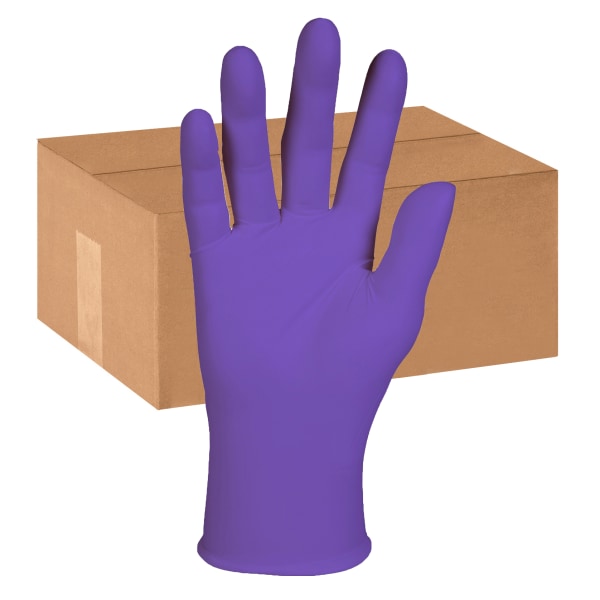 PURPLE NITRILE Exam Gloves, Large, Purple, 500/Case