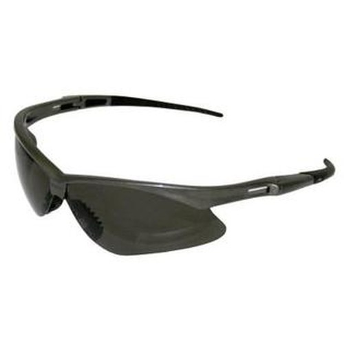 Nemesis Safety Glasses, Gun Metal Frame, Smoke Lens, 12/Box