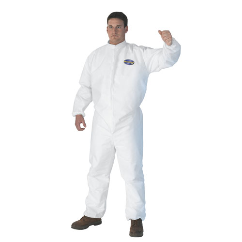 A30 Elastic-Back Coveralls, White, 2X-Large, 25/Case