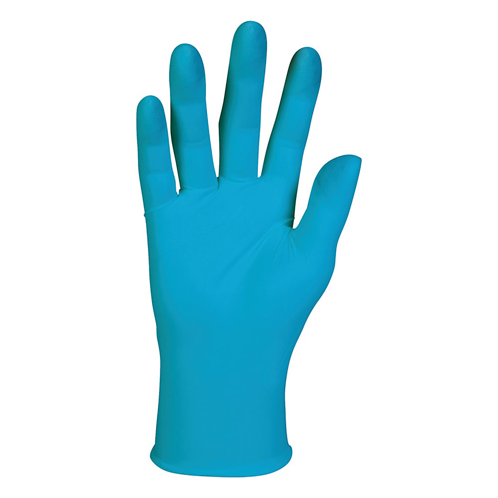 G10 Blue Nitrile Gloves, Blue, 242 mm Length, Medium/Size 8, 10/Case