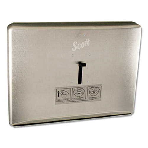 Personal Seat Toilet Seat Cover Dispenser, Stainless Steel, 16.6 x 12.3 x 2.5