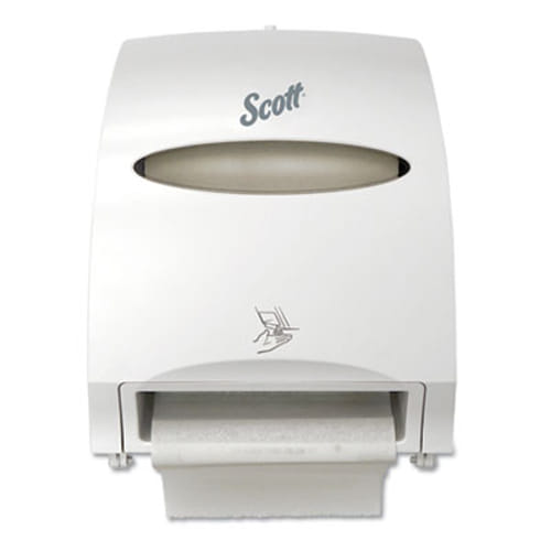 Essential Electronic Hard Roll Towel Dispenser, 12.7w x 9.572d x 15.761h, White