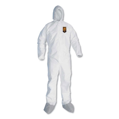 A30 Breathable Splash and Particle Protection Coveralls, X-Large, White, 25/CT