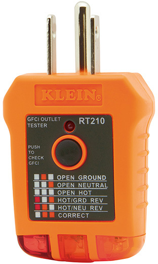 RT210 Gfci Receptacle Tester