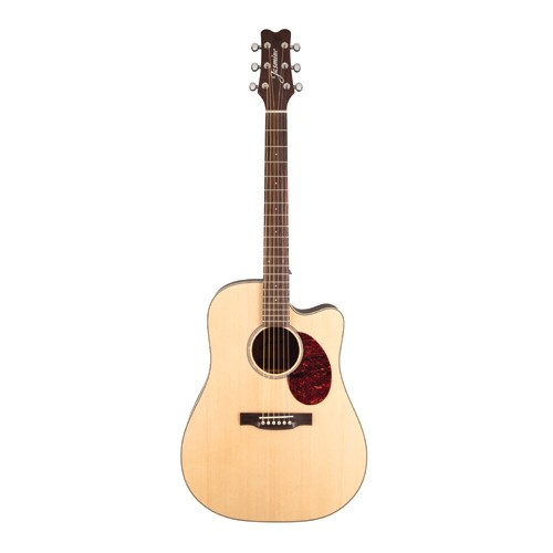 KMC Music Jasmine Dreadnought Cutaway Acoustic-Electric Guitar - Natural