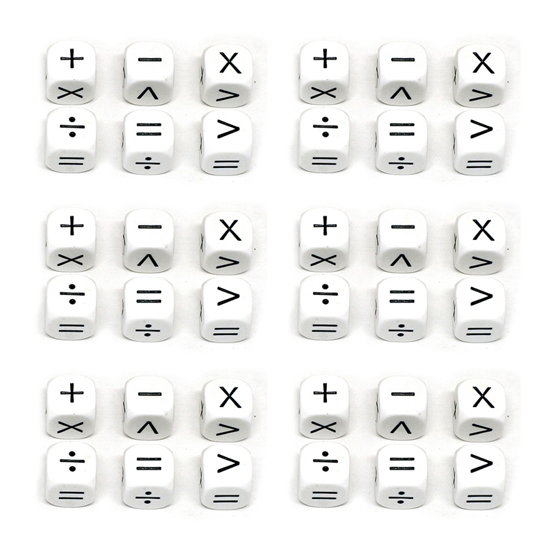 Operators Dice, 6 Per Set, 6 Sets