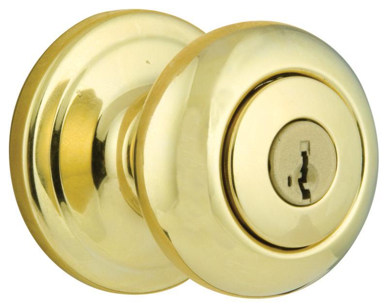Juno Design Entry Lockset with Smartkey, Polished Brass