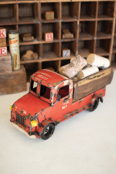 Recycled Iron Truck With Brick Mold Back
