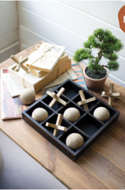 Wooden Tic-Tac-Toe Set