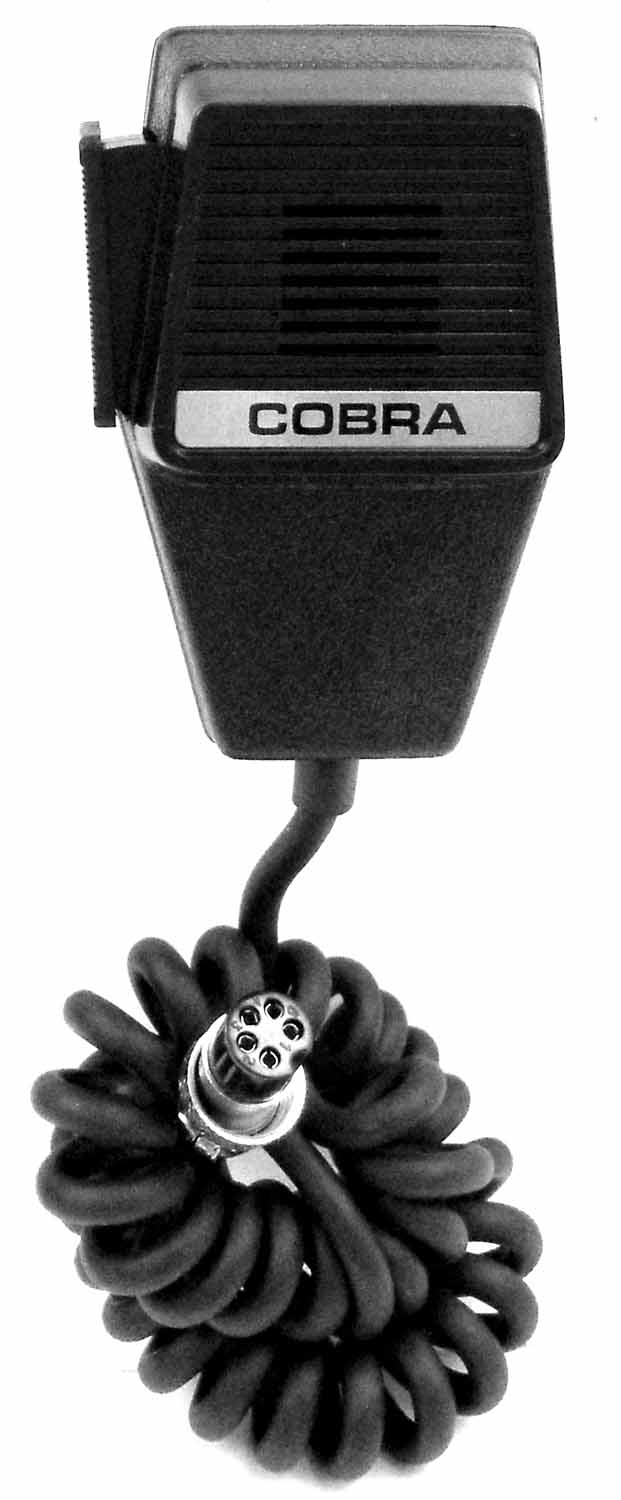 Cobra 5 Pin Replacement Microphone W/6' Cord