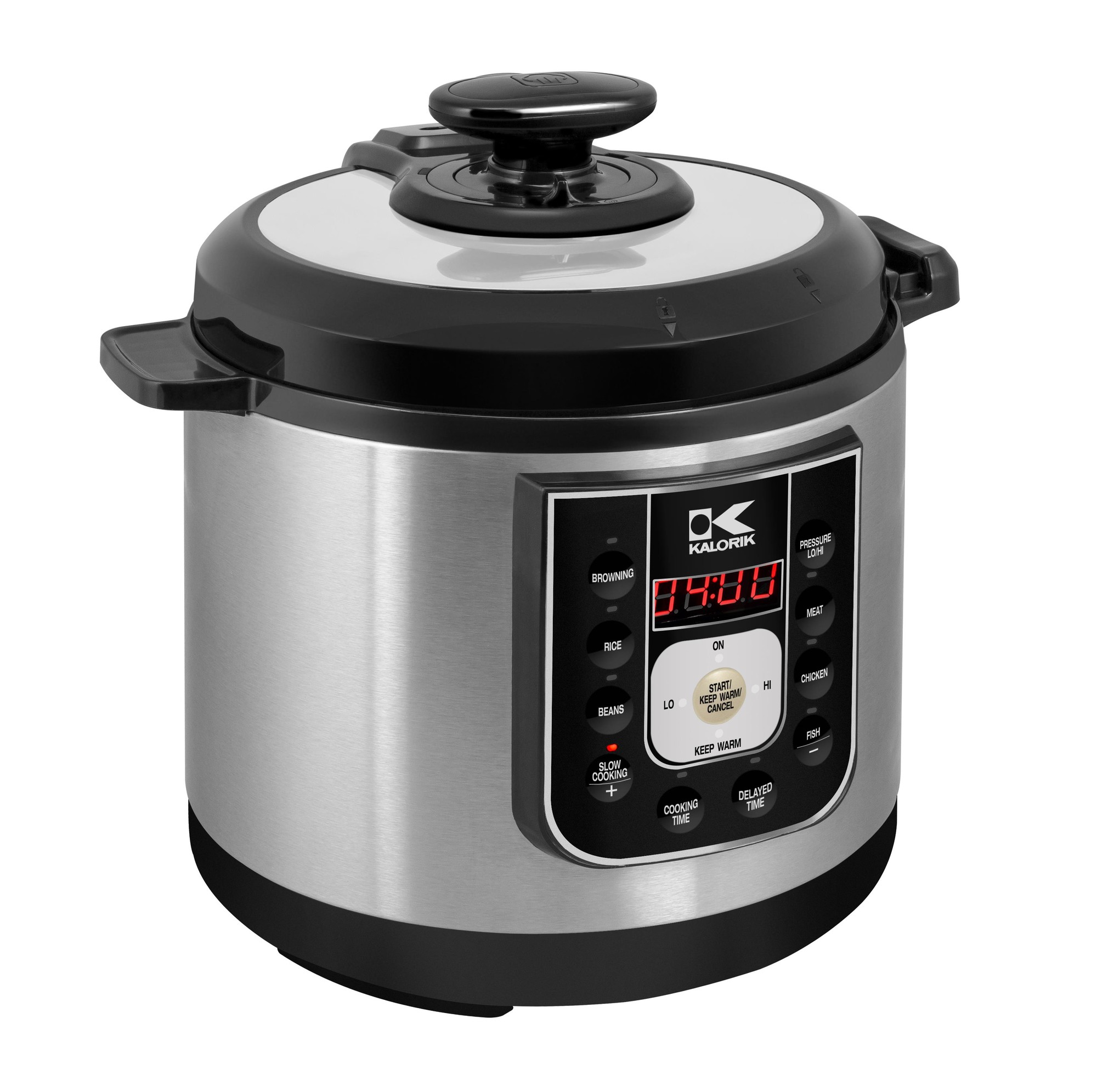 Kalorik Black and Stainless Steel Perfect Sear Pressure Cooker