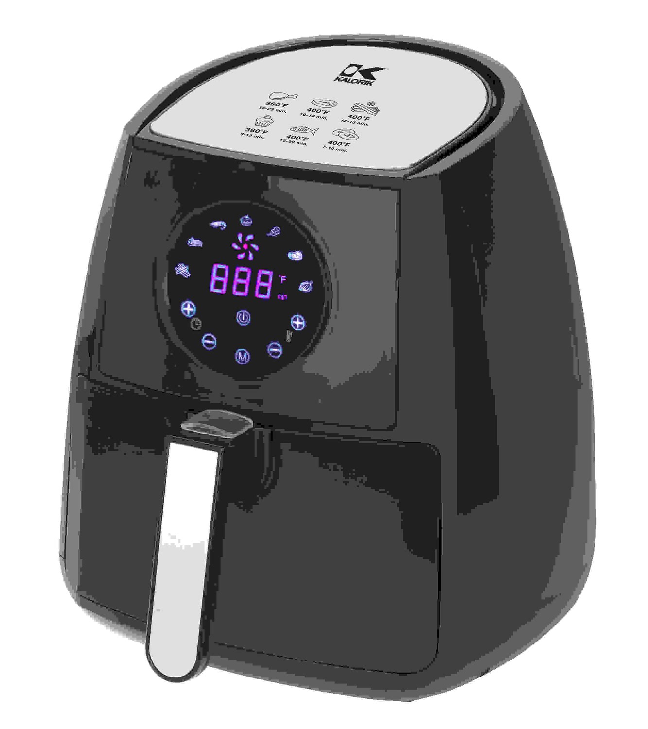 Kalorik Black Digital Airfryer with Dual Layer Rack