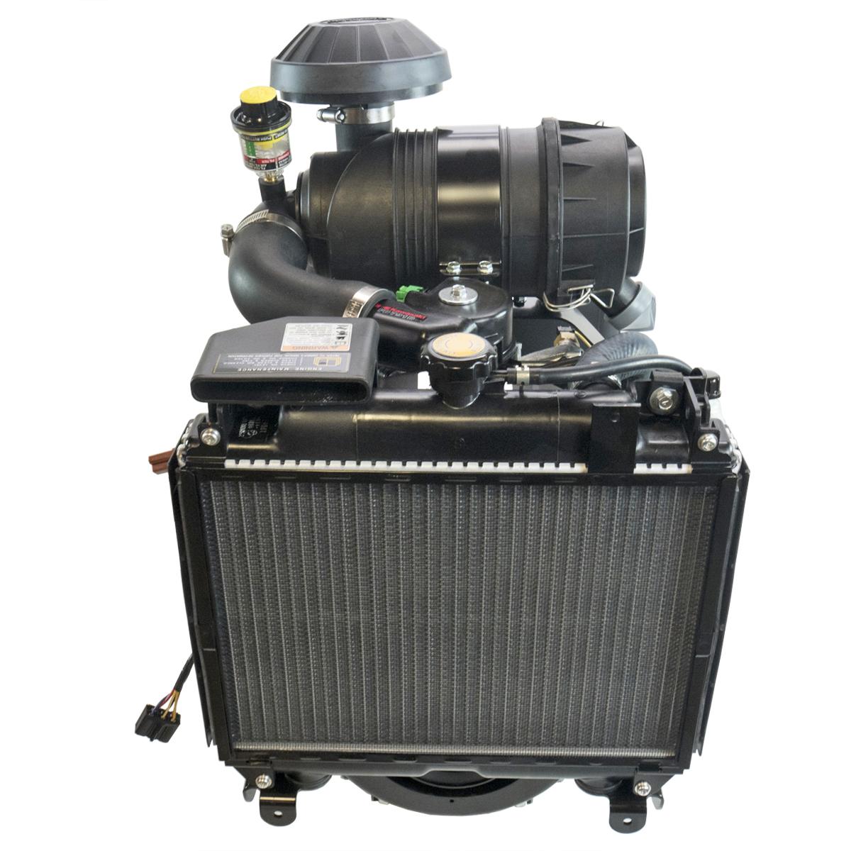 29hp Horizontal 1-1/8"x3-3/4" Keyed Shaft, ES, Liquid Cooled, Direct Fuel Injected, Muffler, Canister Air Filter, Kawasaki Engin