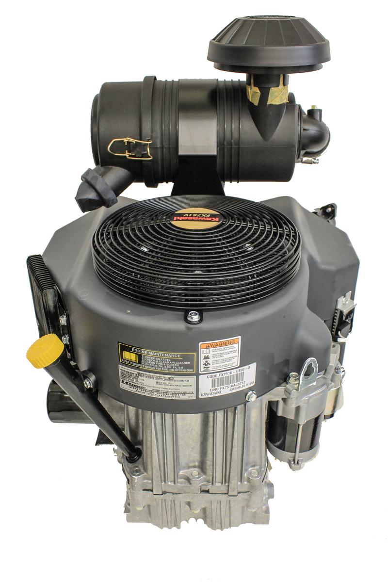 FX751V-ES00S 24.5hp Twin Cylinder Vertical 1 1/8"x4-9/32" Keyed Shaft, Electric Start, OHV, Fuel Pump, Oil Cooler, 15Amp, Snorke