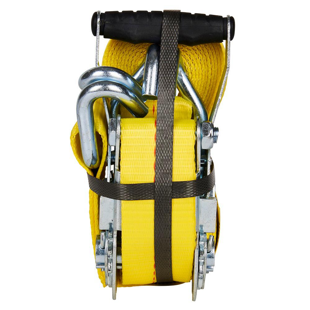 16FT X 2IN PADDED RATCHET TIE-DOWN, J-HK, 3,333 WLL (10,000 LBS. BREAK STRENGTH)