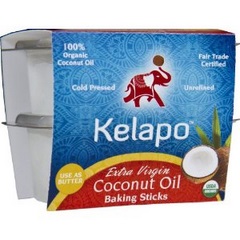 Kelapo Extra Virgin Sticks Fair Trade Coconut Oil (6x8 Oz)