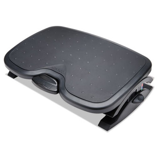 Kensington SmartFit Solemate Plus Foot Rest - 3.50" - 5" Adjustable Height - 30° Tilt - Black - TAA Compliant