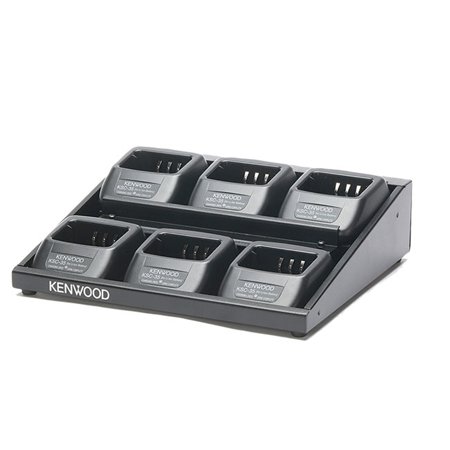 (2021 Kenwood Kmb-28Ak) 6 Unit Multi-Charger For Nx-1000 Series Radios