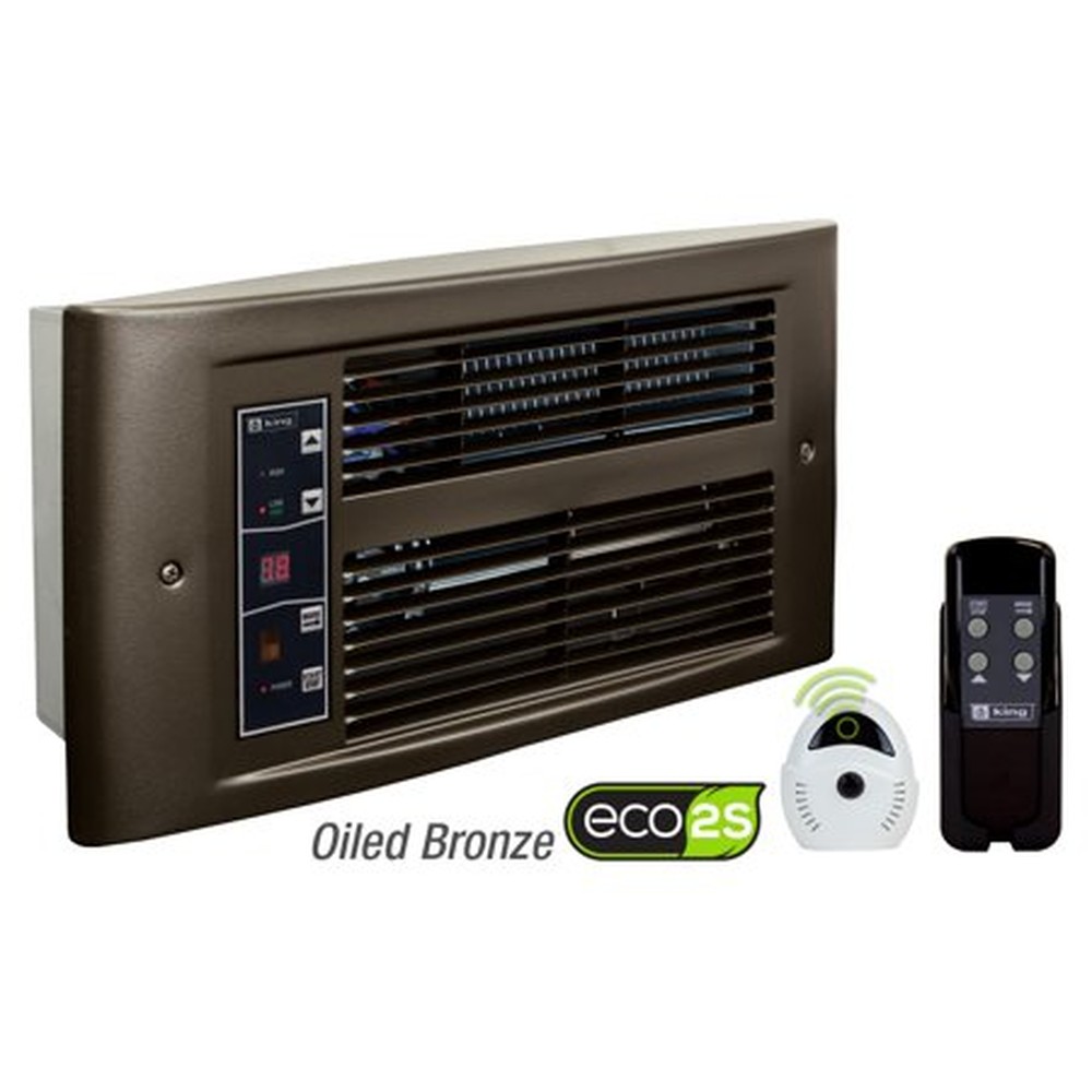King Electric PX ECO2S 2-Stage Wall Heater, 1750W / 208V, Oiled Bronze