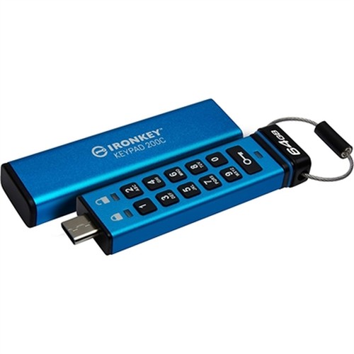 64GB USB C IronKey Keypad 200C