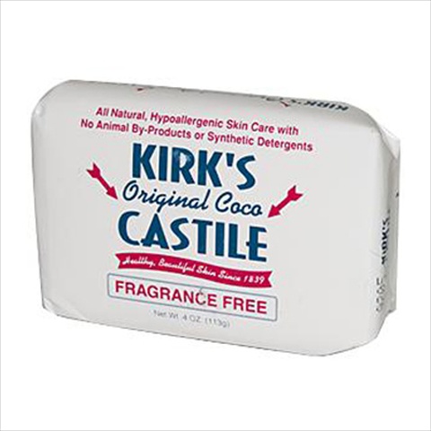 Kirk's Natural Original Coco Castile Soap Fragrance Free (1x4 Oz)