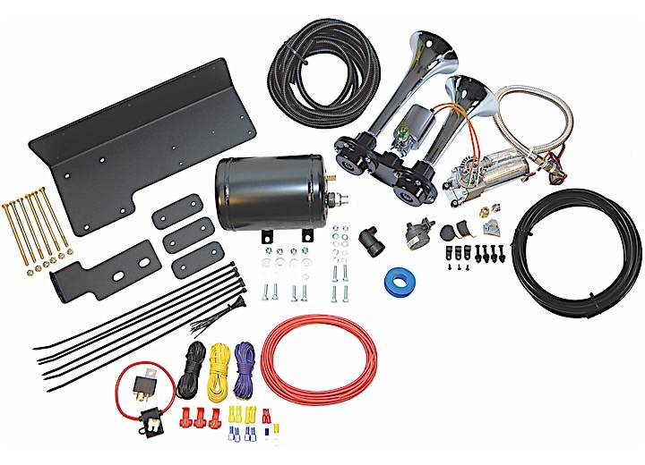 07-14 JK TRAILBLASTER COMPLETE BOLT-ON DUAL AIR HORN KIT WITH MODEL 99 HORN