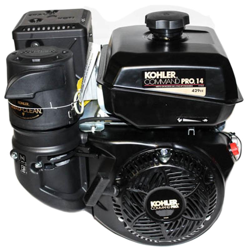 14HP Command Pro, 2:1 Wet Clutch Gear Reduction Horizontal 25mm Keyed Shaft, Recoil Start, OHV, CIS, LOS, Cyclonic Air Kohler En