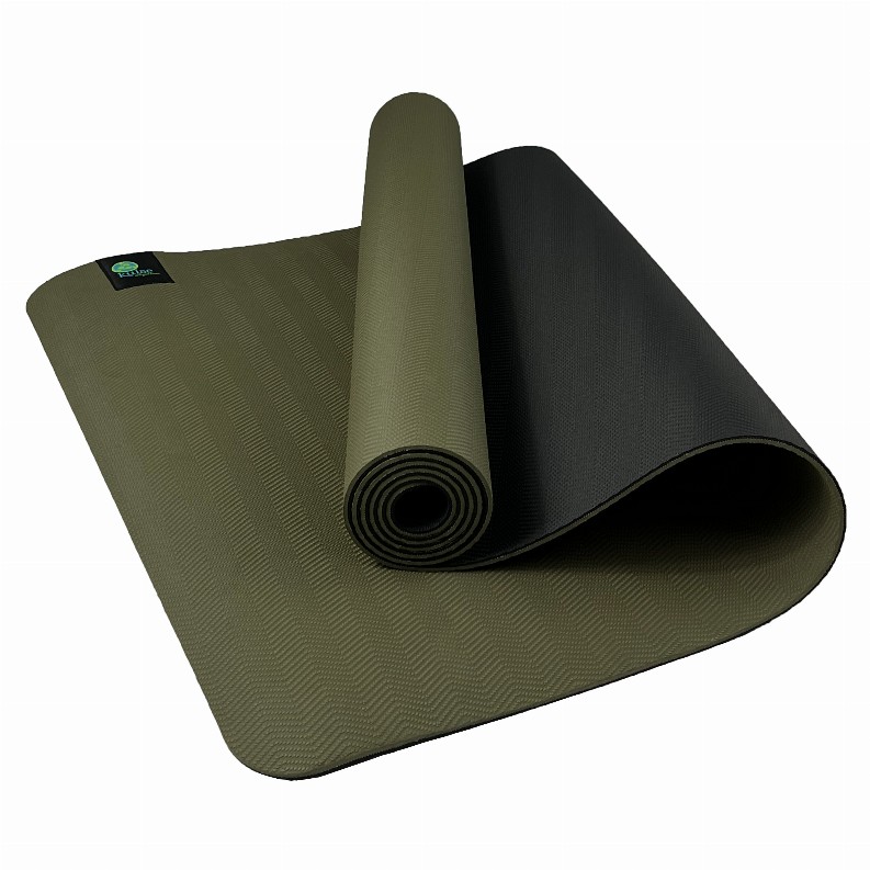 tpECOmat - Super Grippy Yoga Mat - 4mm TOPAZ / BLACK