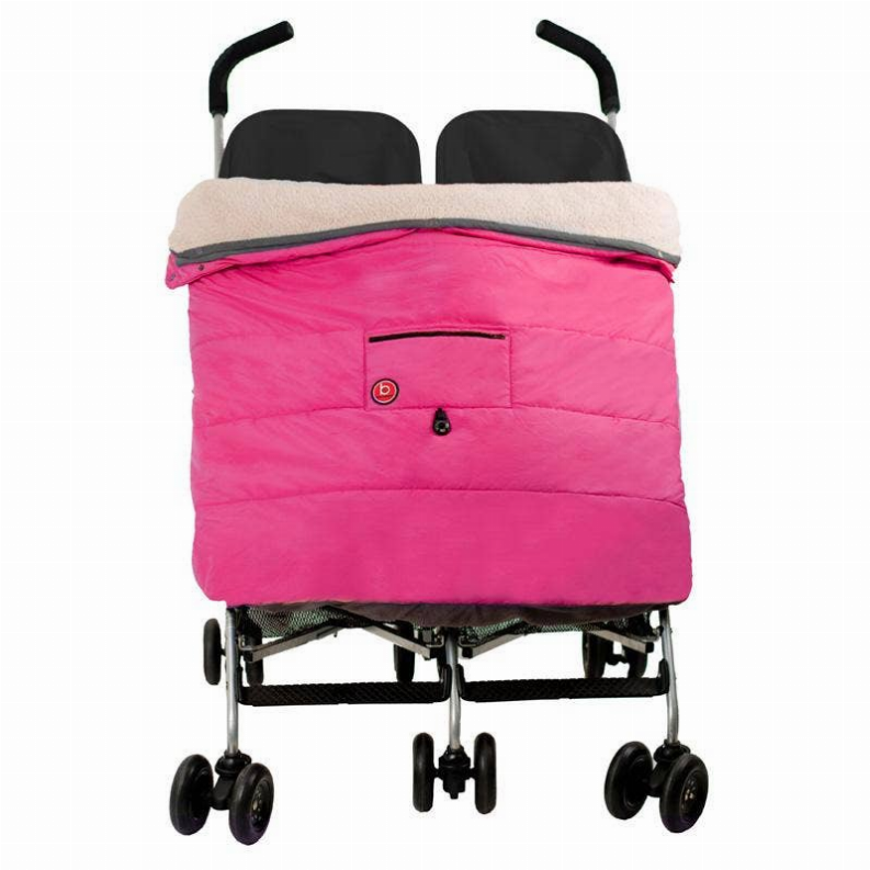 Blue Banana Double Stroller Blanket - 3m Pink