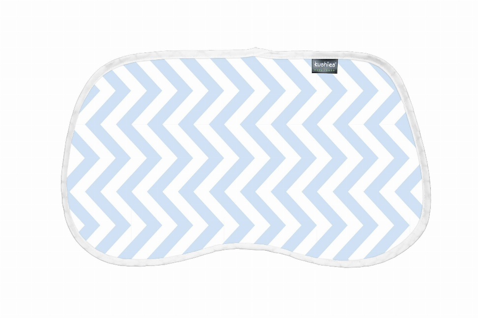 Burp Pads - Blue Chevron