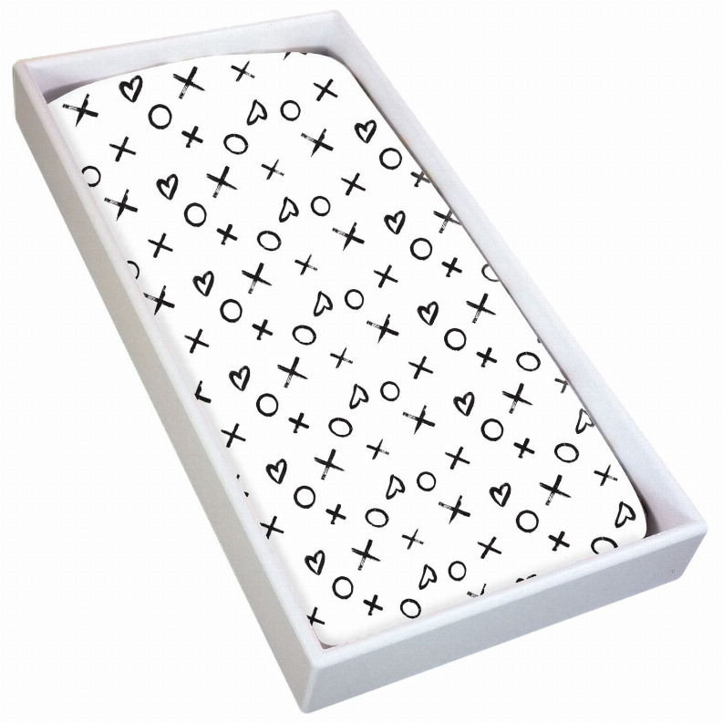 Change Pad Sheet Flannel - Xoblack&White