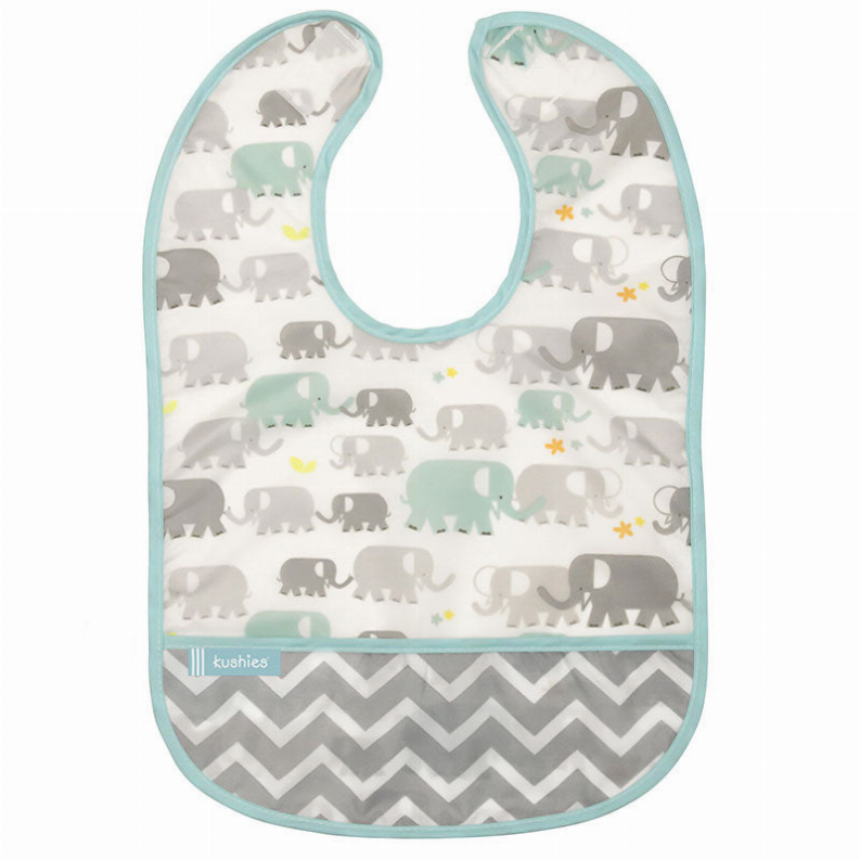 Cleanbib - 12M Plus Elephants Print